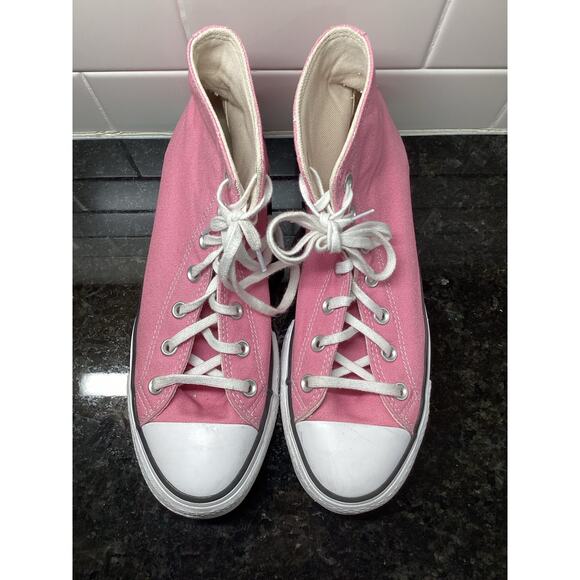Converse Ctas Chuck Taylor All Star Lift Platform High Top Sneakers Pink Size 9 - Picture 4 of 11